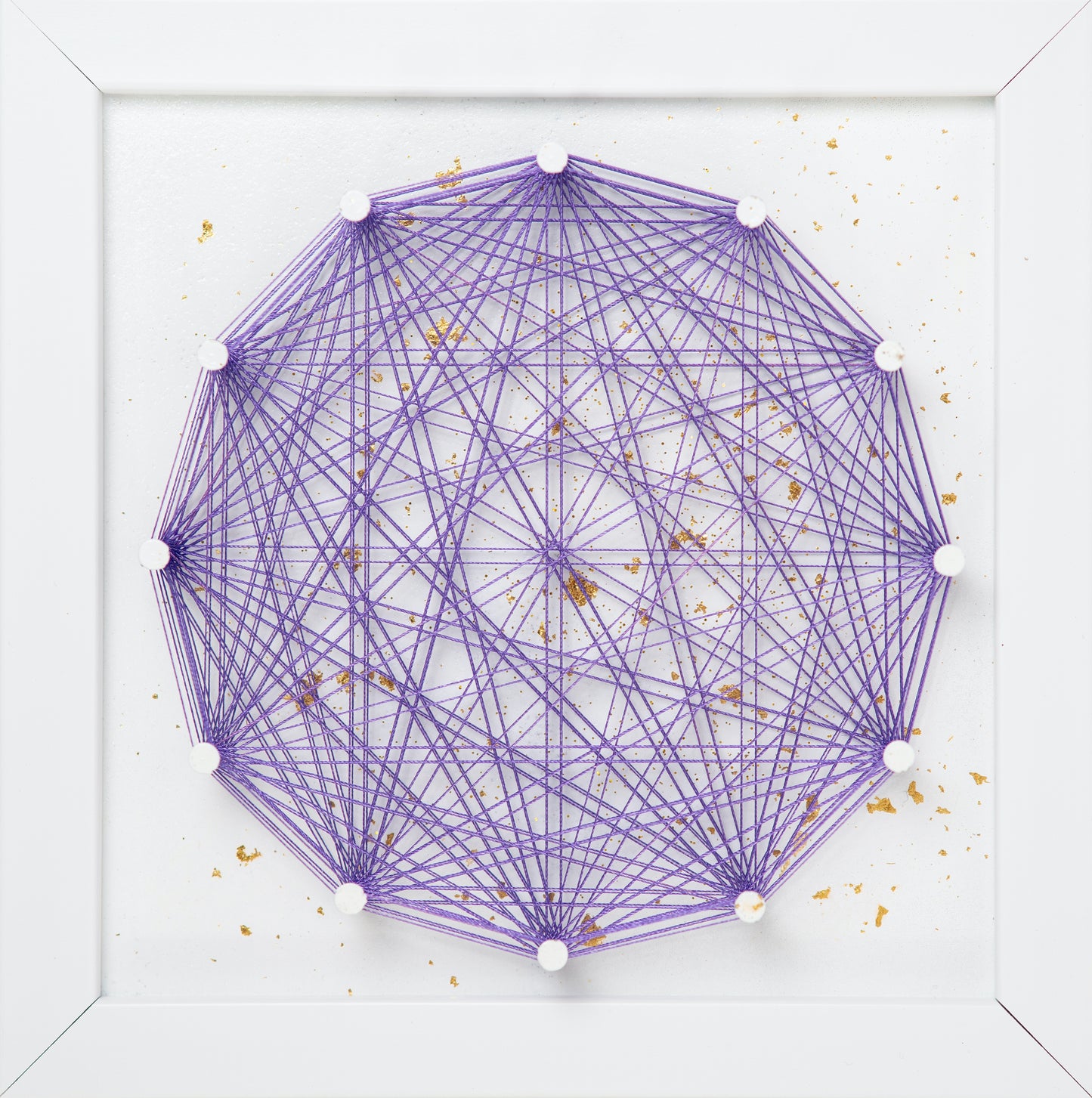 LOT de 8 mini-peintures *Golden Chakras Mandala 1