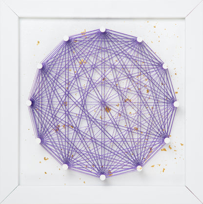 LOT de 8 mini-peintures *Golden Chakras Mandala 1
