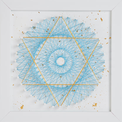 LOT de 8 mini-peintures *Golden Chakras Mandala 2