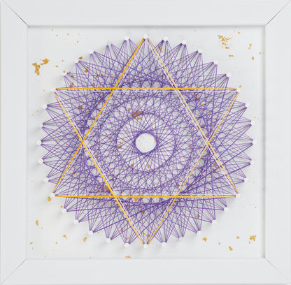 LOT de 8 mini-peintures *Golden Chakras Mandala 2