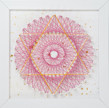 LOT de 8 mini-peintures *Golden Chakras Mandala 2
