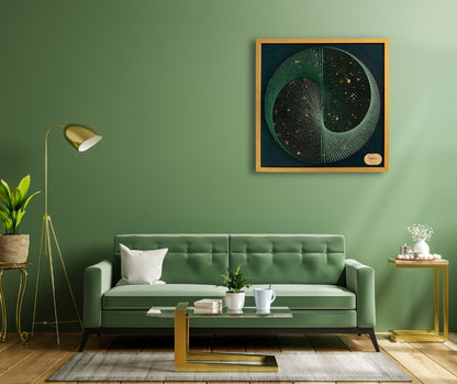 Green Galaxy Yin Yang
