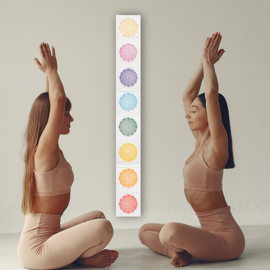 LOT de 8 mini-peintures *Golden Chakras Mandala 1